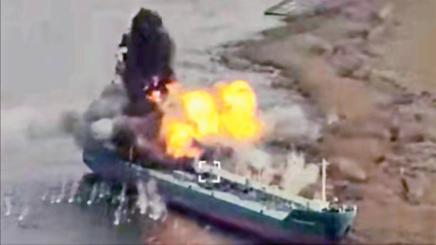 Kherson Russian Tanker blown up
