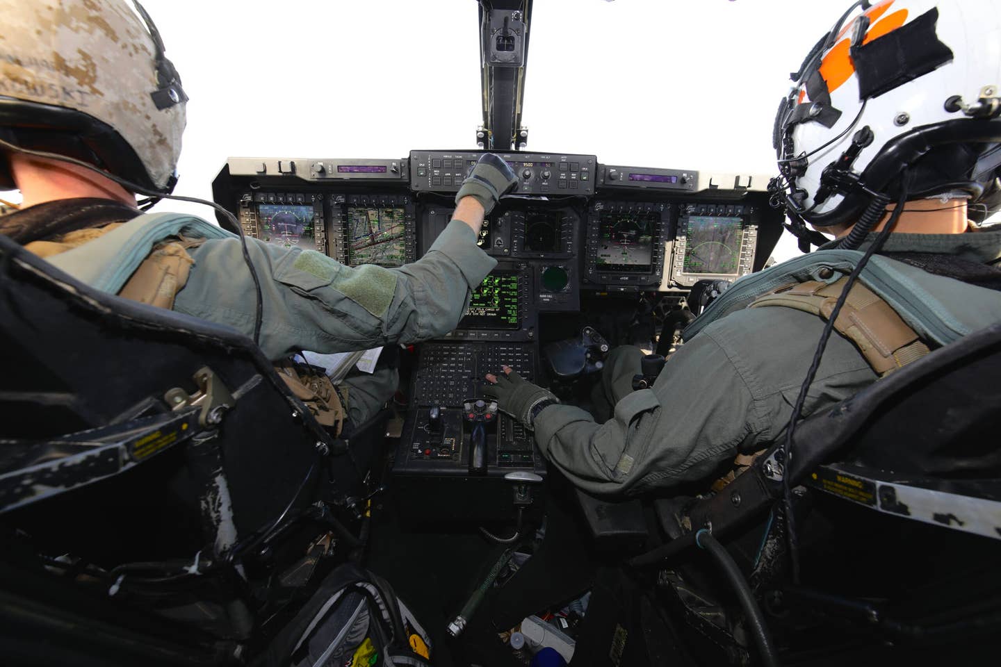 MV-22 pilots plying their trade during the exercise. (James Deboer)