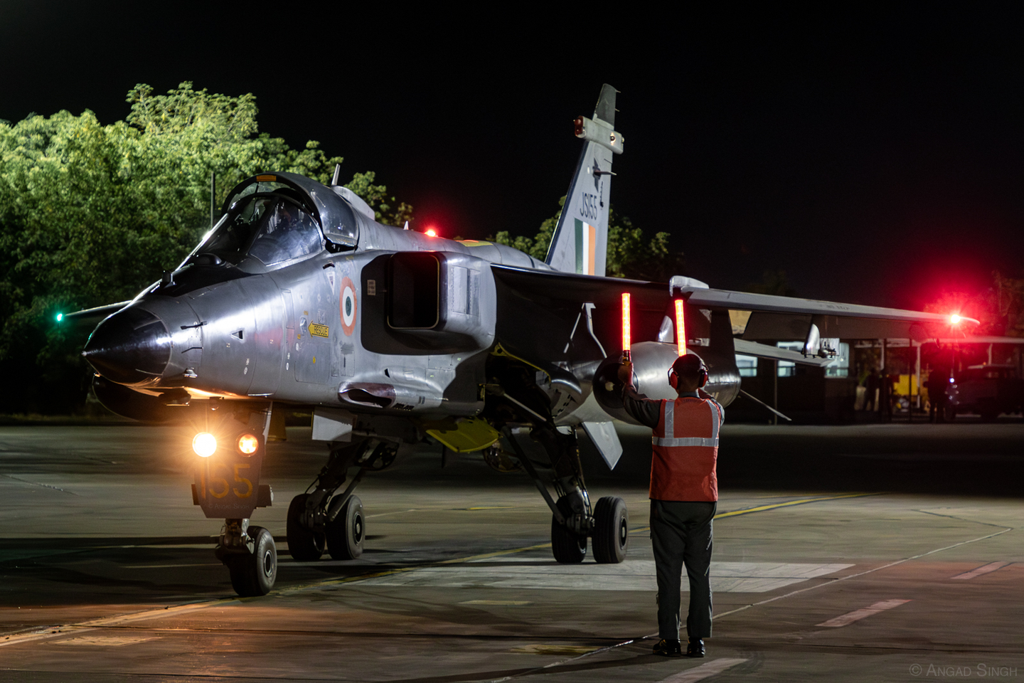 A DARIN III Jaguar recovers from a night bombing mission. <em>Angad Singh</em>