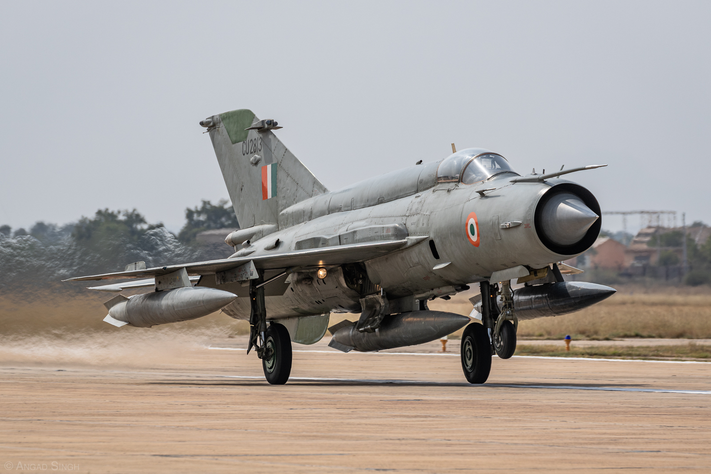 Although absent from the firepower demonstration this year, the IAF’s MiG-21 Bisons continued to operate behind the scenes. <em>Angad Singh</em>
