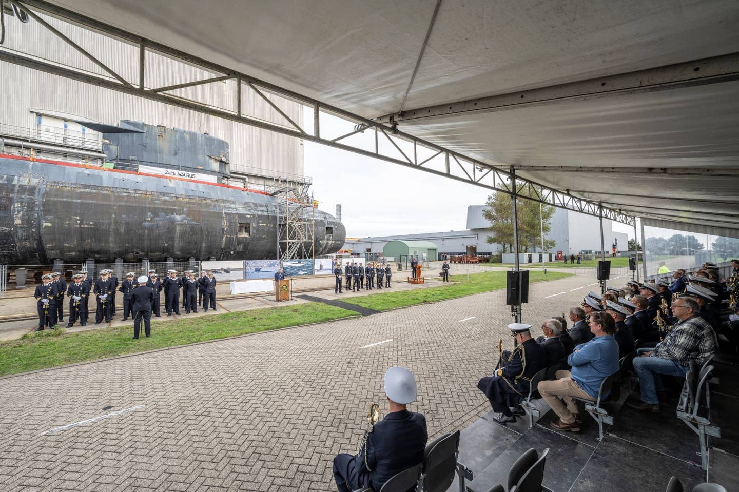 HNLMS <em>Walrus</em> is decommissioned after 31 years of service, on October 10, 2023. <em>Dutch Ministry of Defense</em>