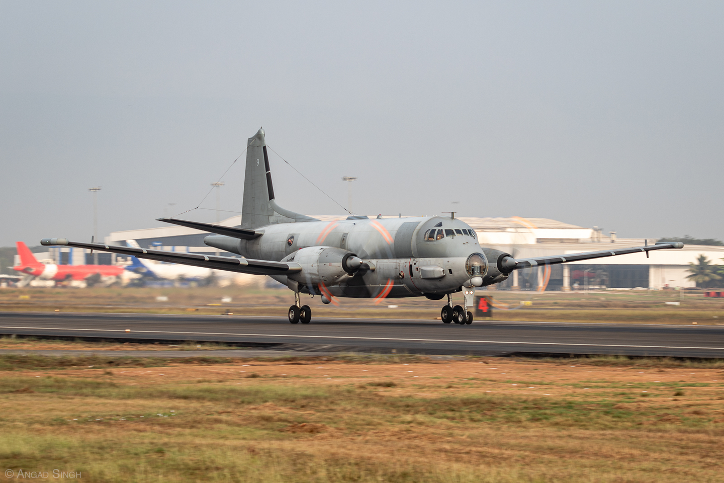 A French Atlantique 2 from Flotille 23F and assigned to the French Indian Ocean Command (ALINDIEN) was the only foreign patrol aircraft at the exercise. <em>Angad Singh</em>