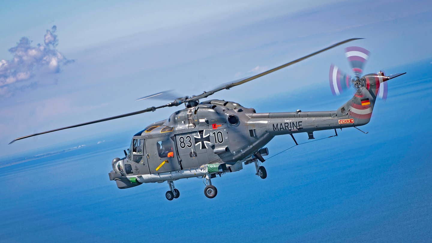 A German Mk 88A Super Lynx helicopter piloted by German military service members flies over the Blue Ridge-class command and control ship USS Mount Whitney (LCC 20) while participating in exercise Baltic Operations (BALTOPS) 2020 in the Baltic Sea, June 8, 2020. BALTOPS is the premier annual maritime-focused exercise in the Baltic Region, marking the 49th year of one of the largest exercises in Northern Europe enhancing flexibility and interoperability among allied and partner nations.
