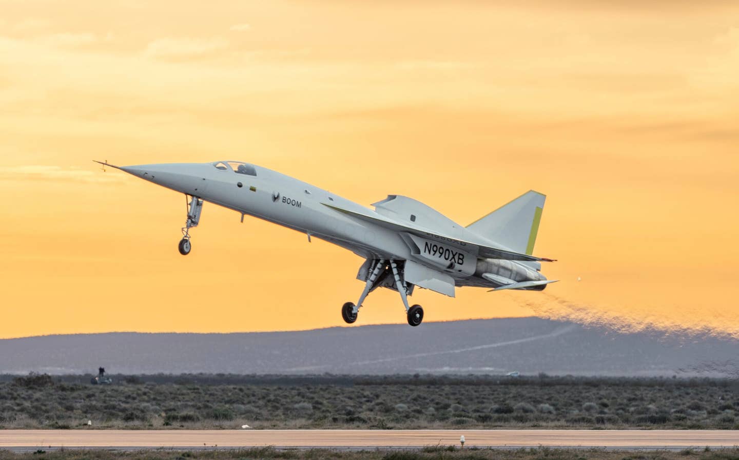 XB-1 takes flight. <em>Boom</em>