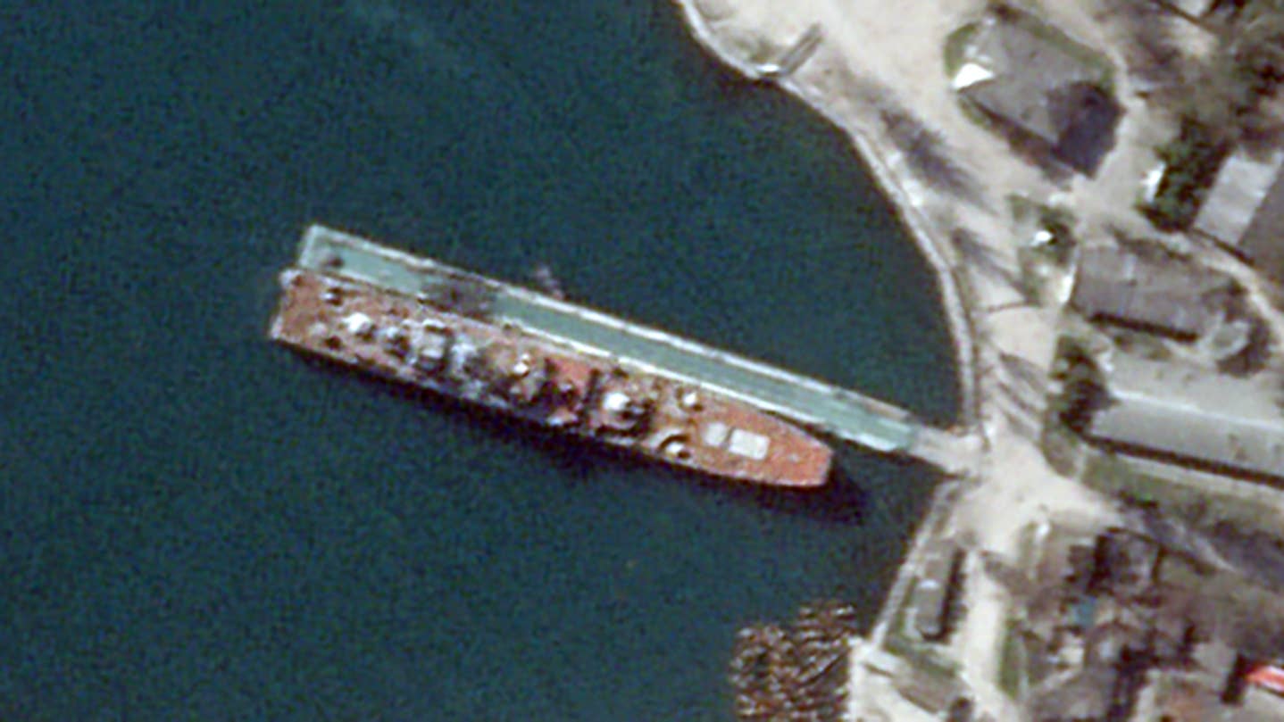 Ukrainian attack on Crimea Sevastopol landing ship Black Sea Fleet