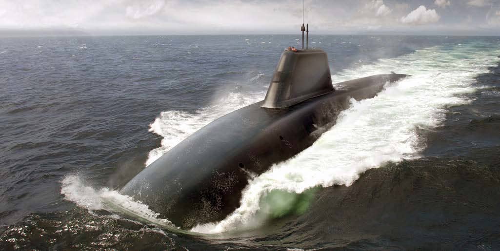 A rendering of a <em>Dreadnought</em> class submarine. BAE Systems
