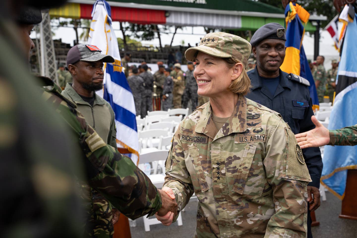 Gen. Laura Richardson, U.S. Southern Command commander, during a visit to Santa Domingo, Dominican Republic. <em>U.S. Air Force photo by Staff Sgt. Clayton Wear</em>
