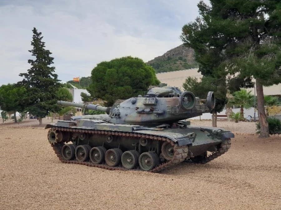 General Albacete and Foster Marine Infantry School's M60A3 TTS on display. <em>Spanish Navy</em>