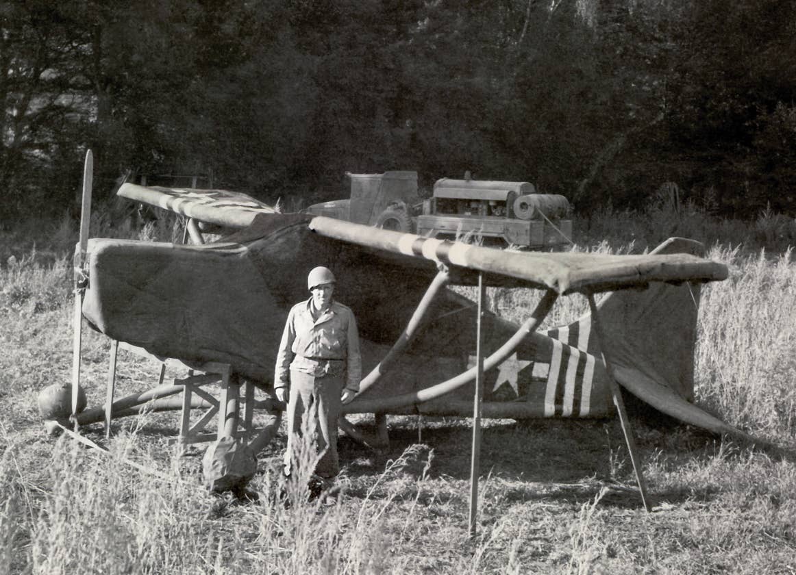 Inflatable rubber airplane. Beyer and Sayles,<em> The Ghost Army of World War II</em>