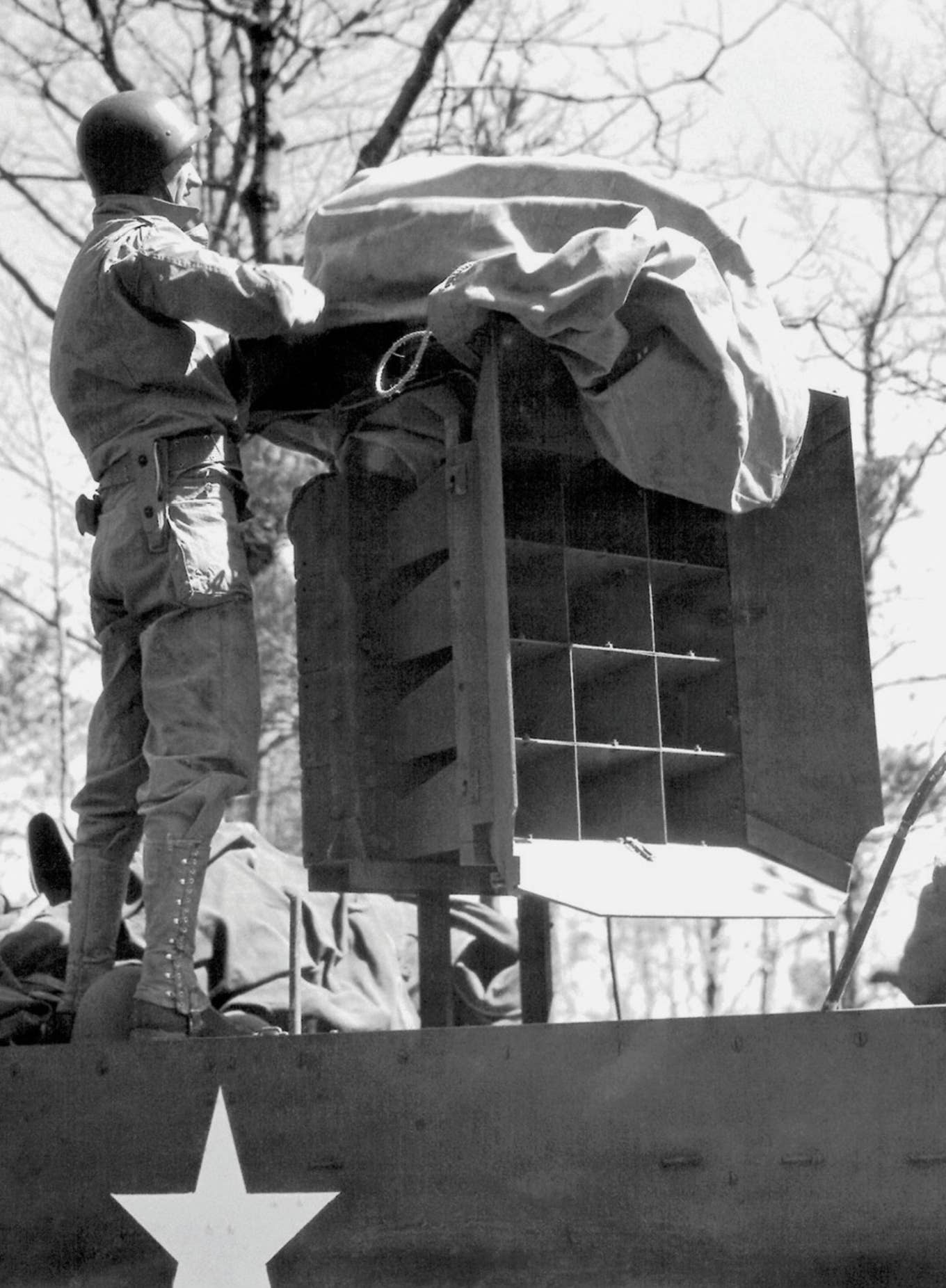 Speakers used by the 3132 Signal Service Company Special. Beyer and Sayles,<em> The Ghost Army of World War II</em>