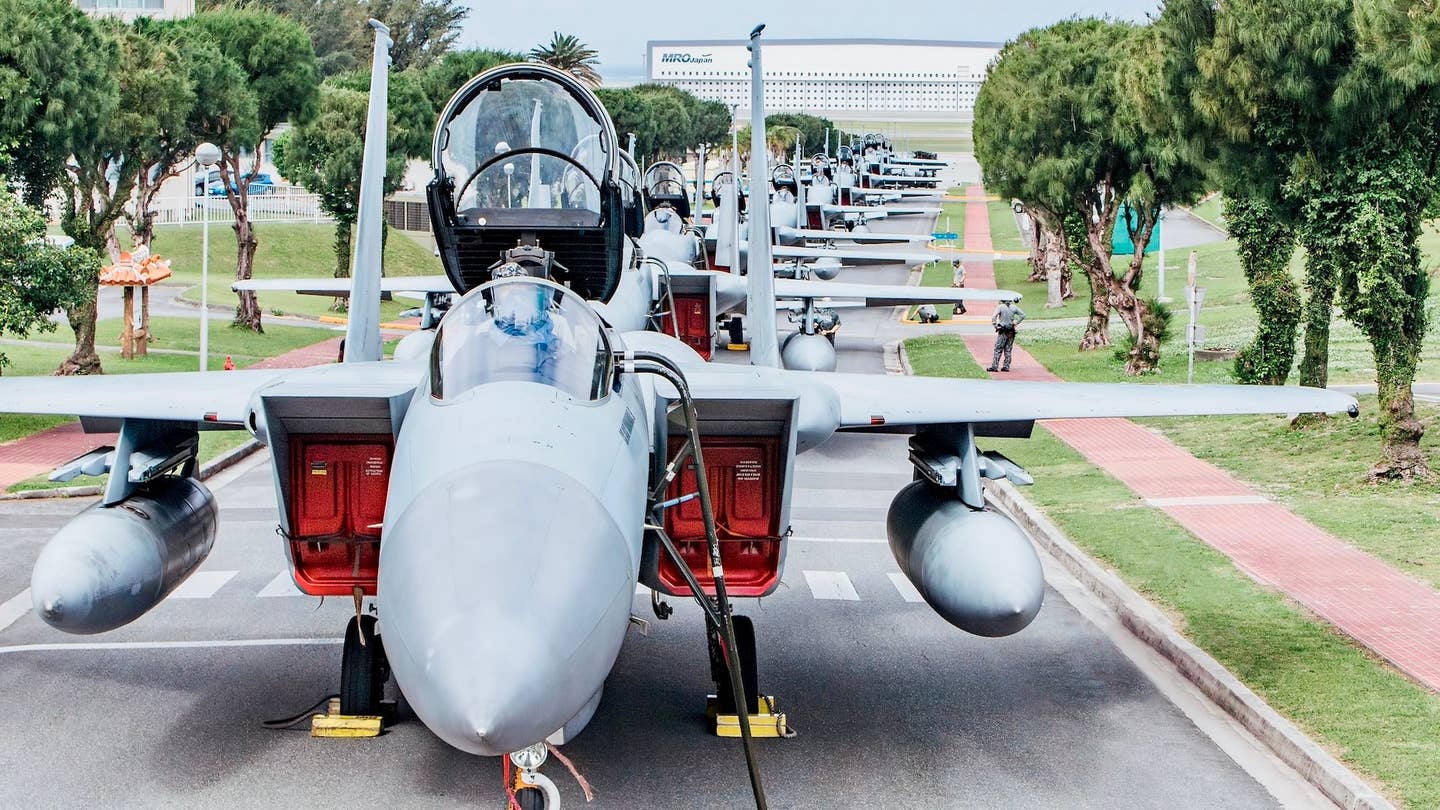 Naha Air Base temporarily moves its F-15s in light of a tsunami warning