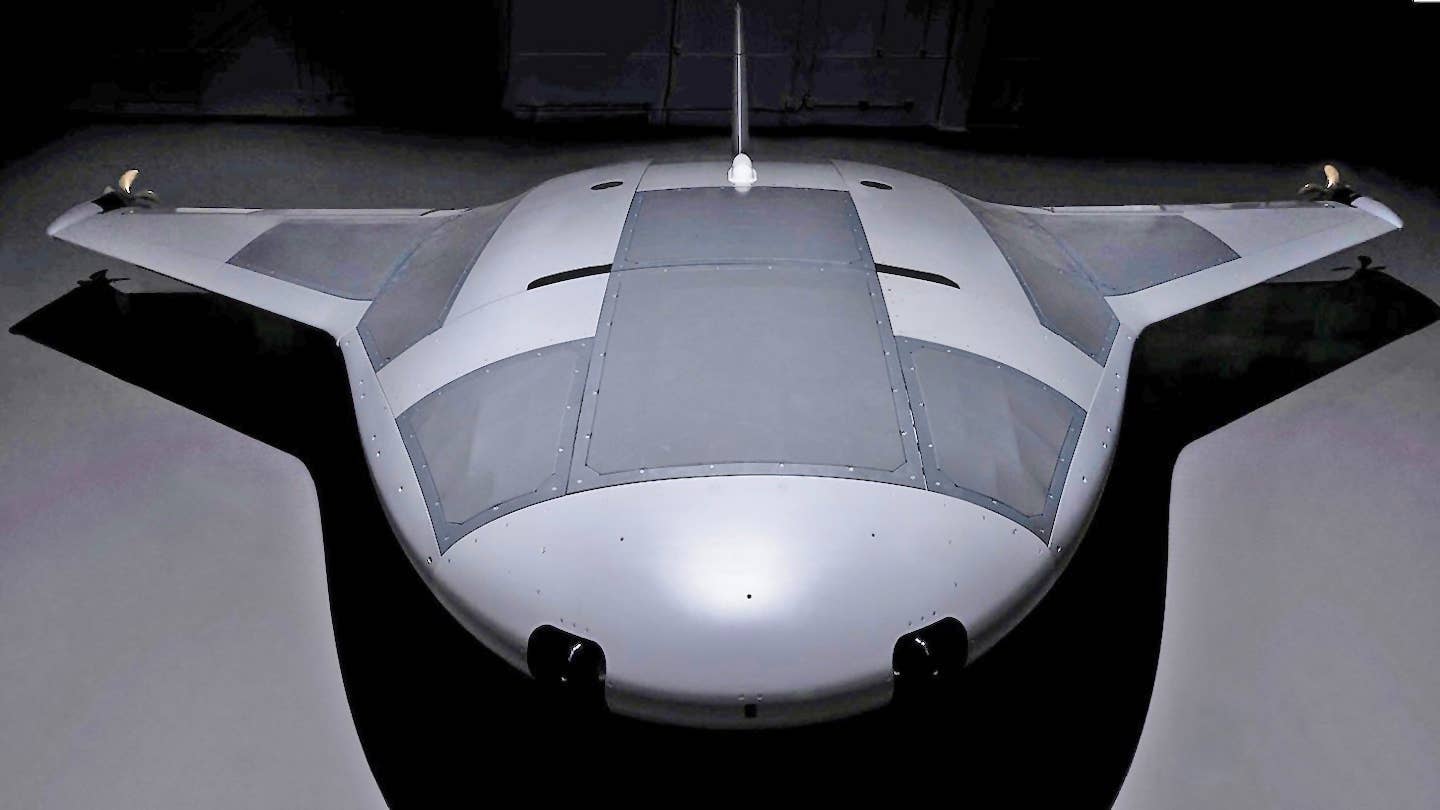Full-scale prototype of Northrop Grumman's Manta Ray