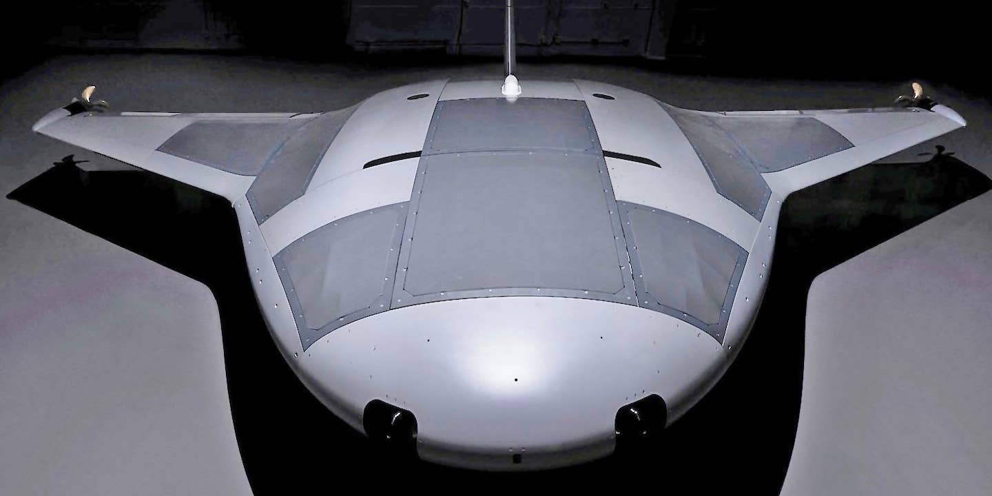 Full-scale prototype of Northrop Grumman's Manta Ray
