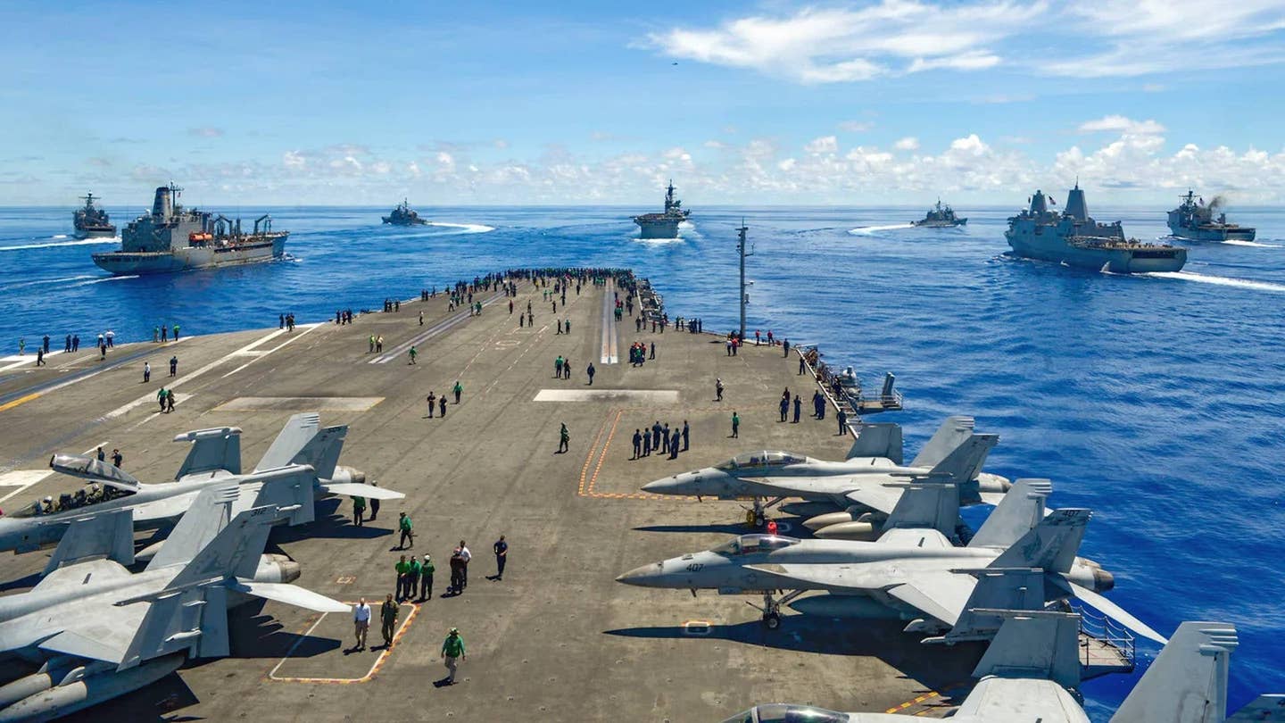 The&nbsp;<em>Nimitz</em>&nbsp;class aircraft carrier USS&nbsp;<em>Ronald Reagan</em>&nbsp;and other ships train in the Pacific, an environment in which the Mako would have particular relevance in the maritime domain.&nbsp;<em>U.S. Navy</em>