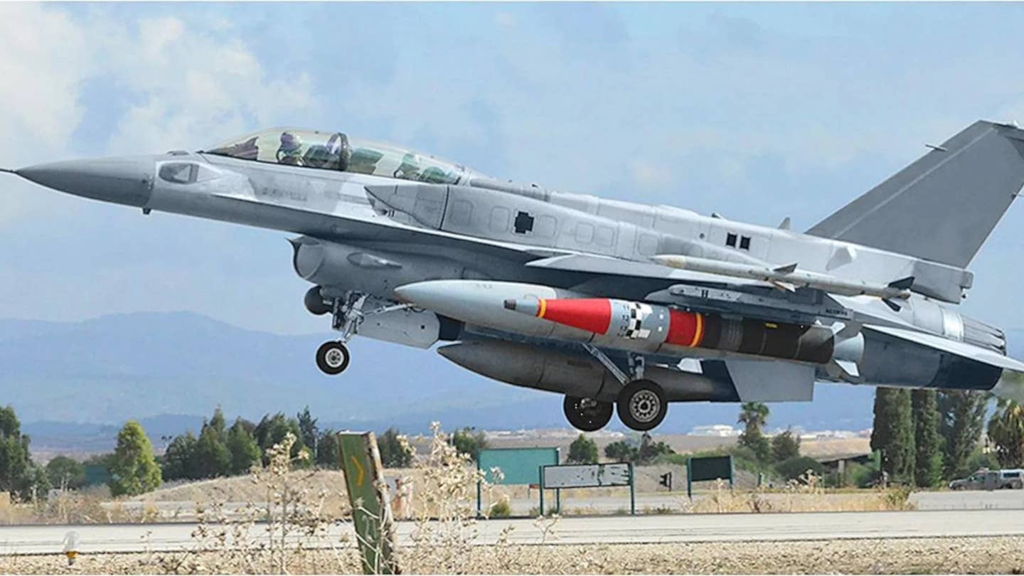 Rocks mounted on IAF F-16I wearing a rare gray scheme.  This is the only known image of Rocks. (IAF)