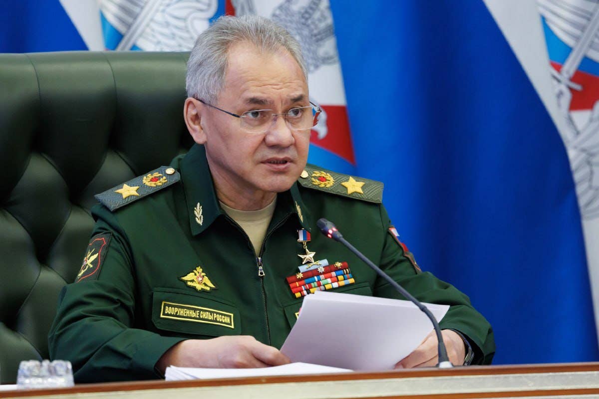 In a speech to the Russian Defense Ministry Board Session, Defense Minister Sergei Shoigu said Russian forces have downed 37 Ukrainian balloons. (Russian MoD photo)