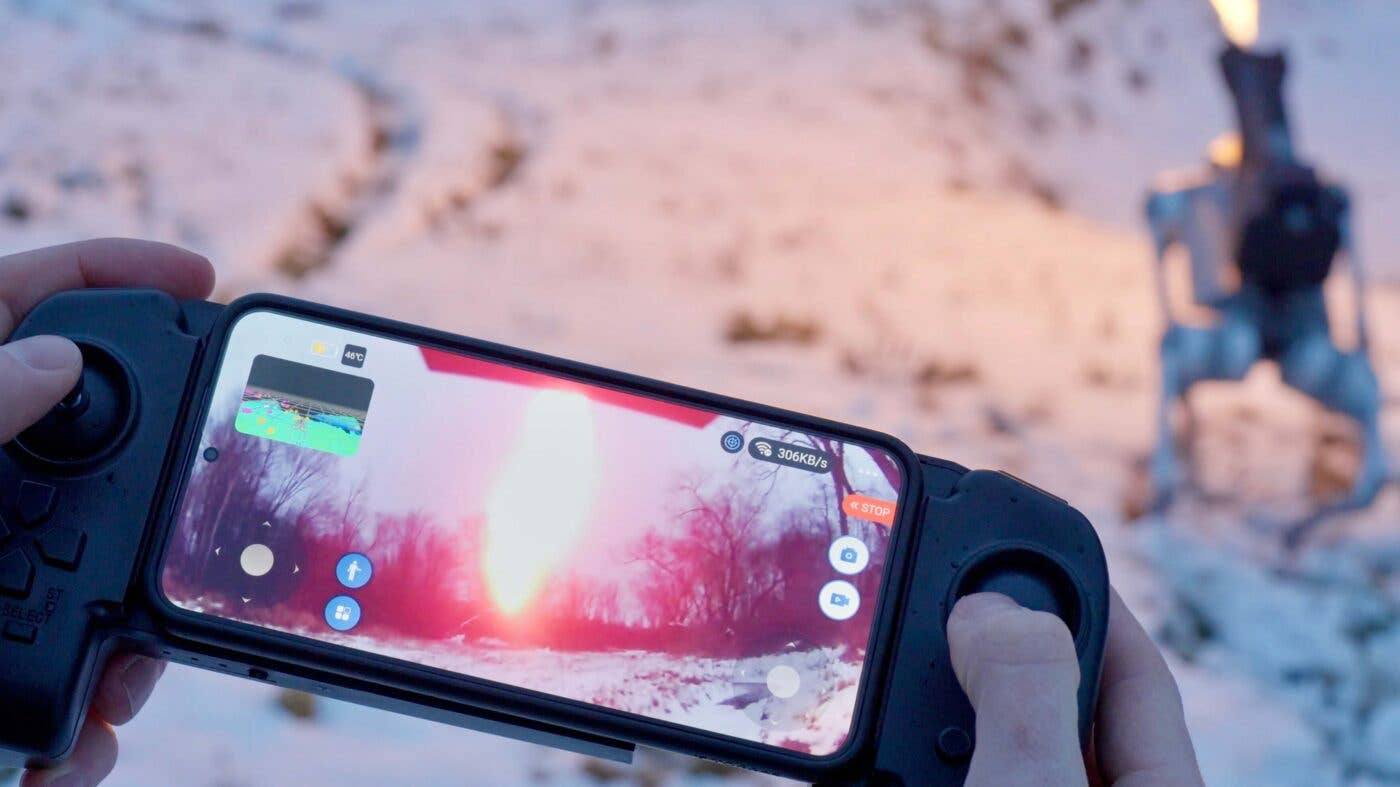 Thermonator is guided by a First Person View (FPV) controller. (Throwflame photo)
