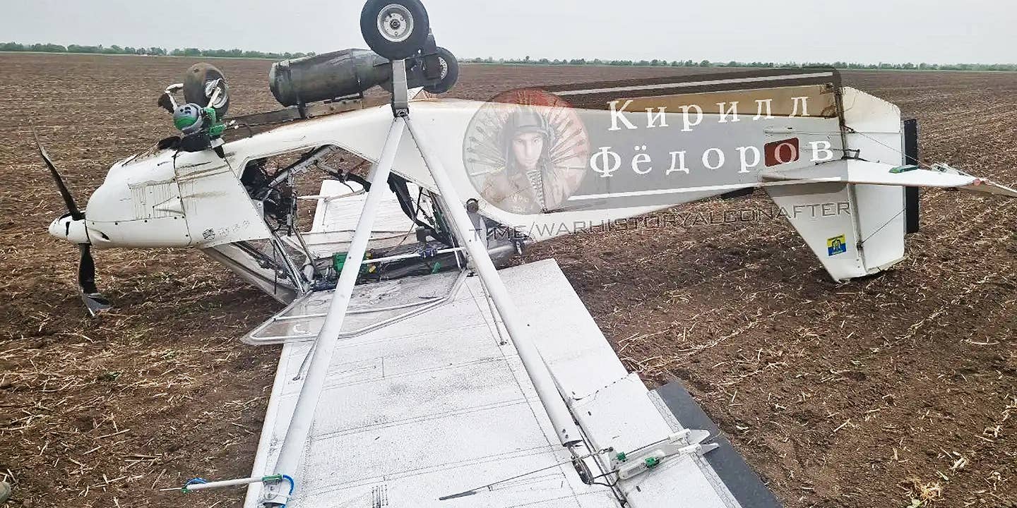 Ukraine appears to have converted a light aircraft to serve as a remote bomber.