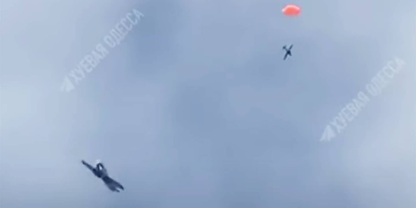 Yak52 engages orlan drone
