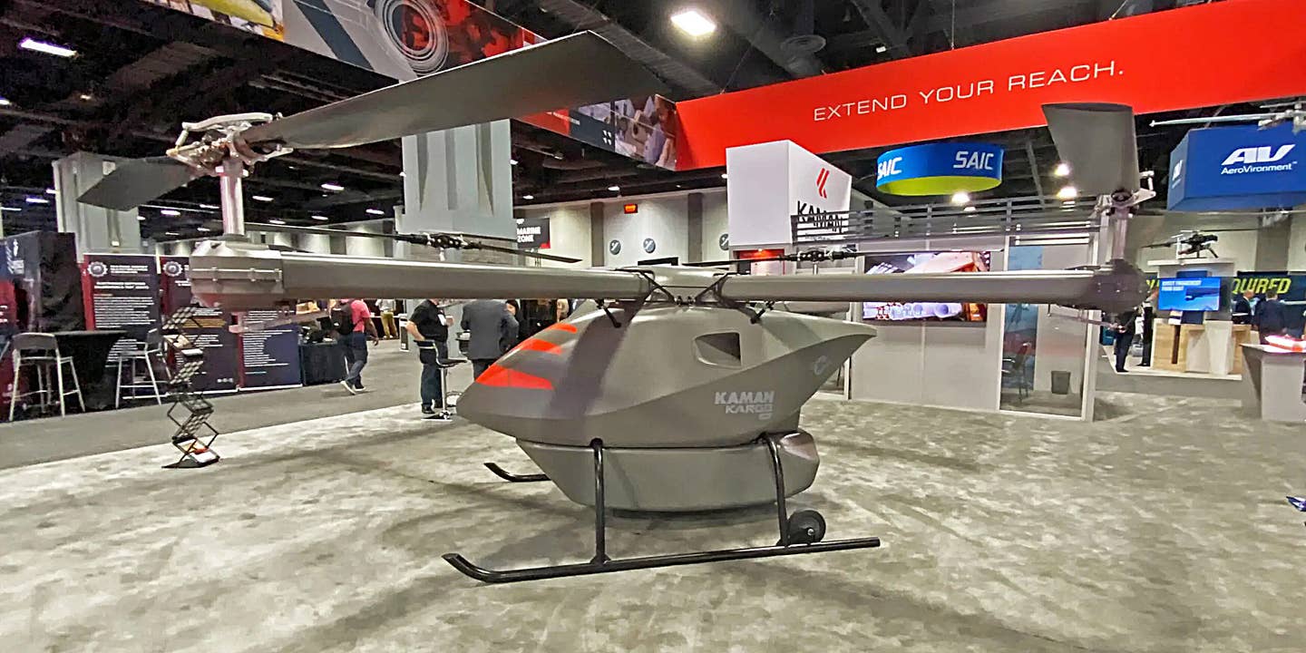 The Kaman Corporation has announced the first flight of its KARGO UAV, a rotary-wing drone intended for autonomous, expeditionary resupply. The design is aimed for the U.S. Marine Corps, for which Kaman previously developed the K-MAX unmanned helicopter. The KARGO UAV is now competing in the Marines’ Medium Autonomous Resupply Vehicle — Expeditionary Logistics (MARV-EL) program, with a winner due to be selected this summer.