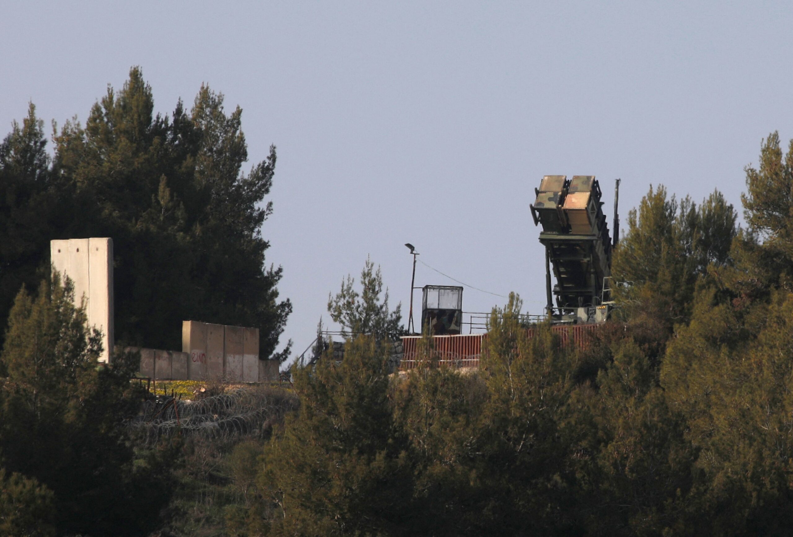 The IDF is mothballing its Patriot air defense systems, like this one seen on the border with Lebanon. (Photo by JALAA MAREY/AFP via Getty Images)
