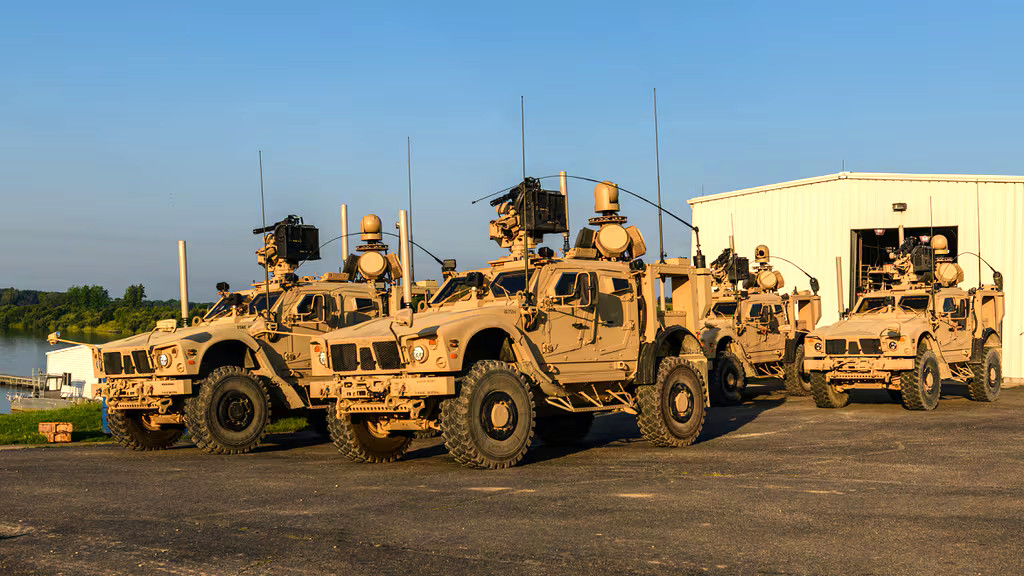 GBAD vehicles. <em>USMC</em>