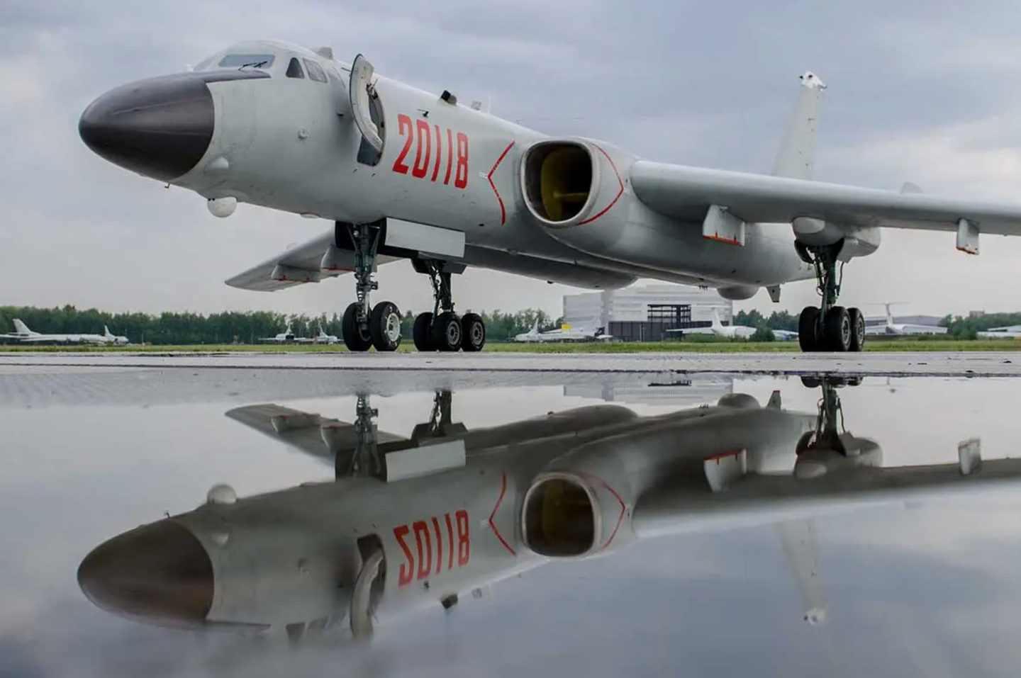 A PLAAF H-6K bomber takes part in a joint exercise with the Russian Aerospace Forces in 2018.&nbsp;<em>Ministry of Defense of the Russian Federation</em>