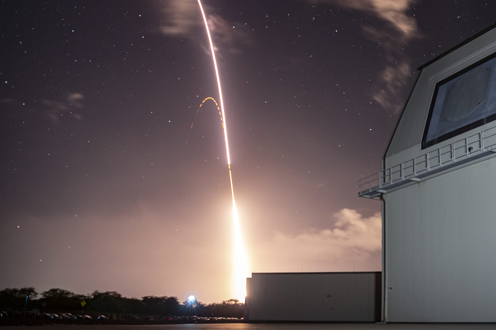 A Standard Missile (SM) 3 Block IIA launched from the Aegis Ashore Missile Defense Test Complex at the Pacific Missile Range Facility at Kauai, Hawaii, Dec. 10, 2018, to successfully intercept an intermediate-range ballistic missile target in space. (U.S. Army photo/Released)