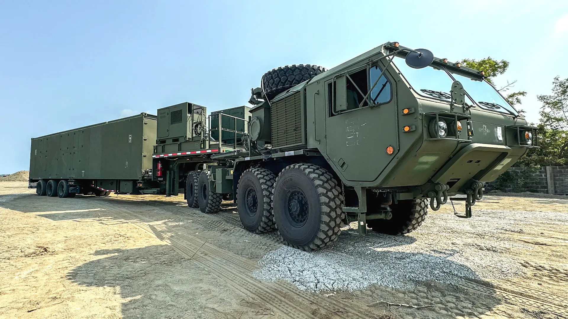 A trailer-based launcher associated with the Army's Typhon weapon system in the Philippines in April 2024. <em>US Army</em>
