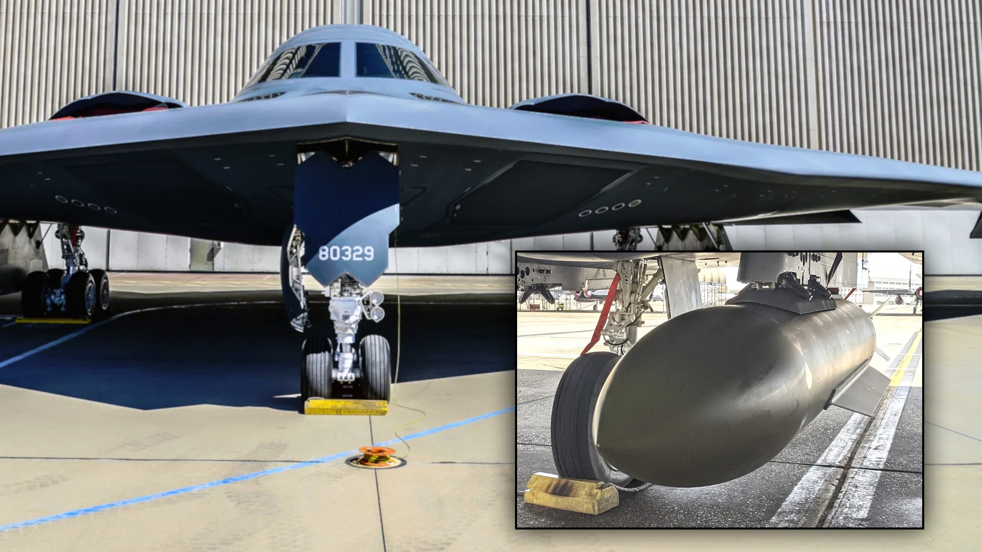 La nueva bomba destructora de búnkeres GBU-72/B de 5.000 libras de la Fuerza Aérea podría ser una futura incorporación al arsenal del bombardero B-2.