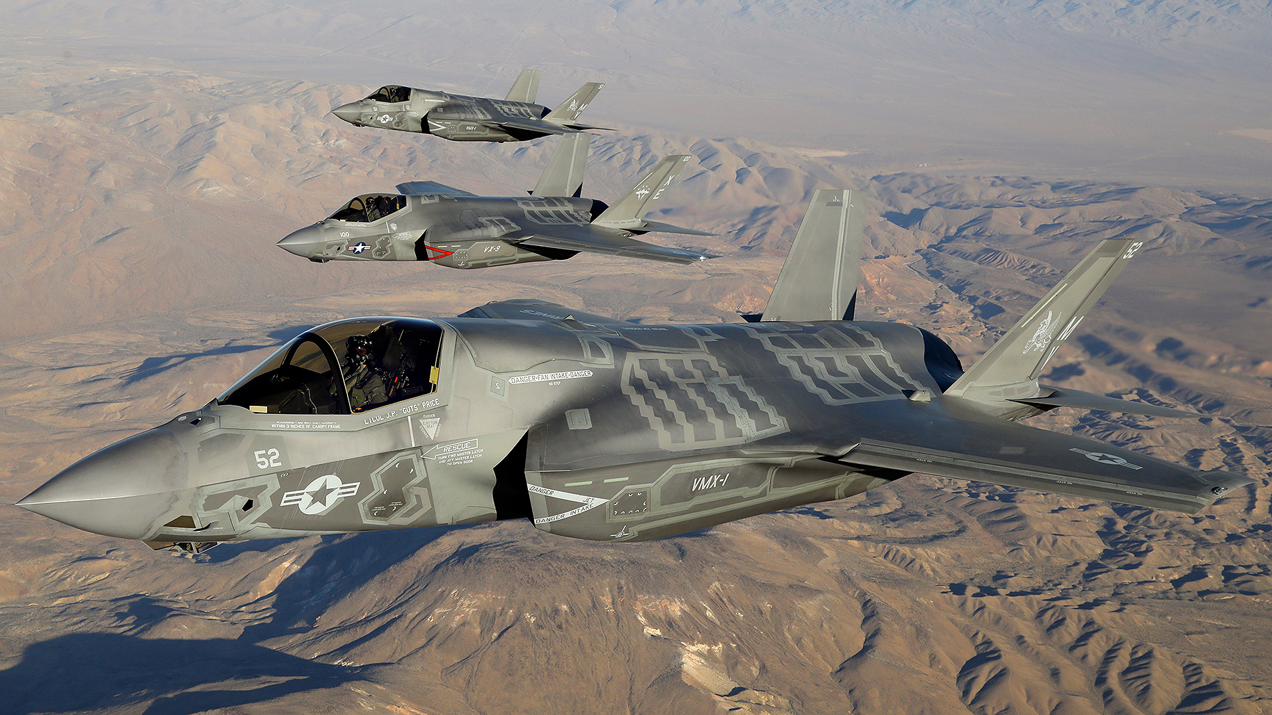 F-35B from VMX-1 in formation.