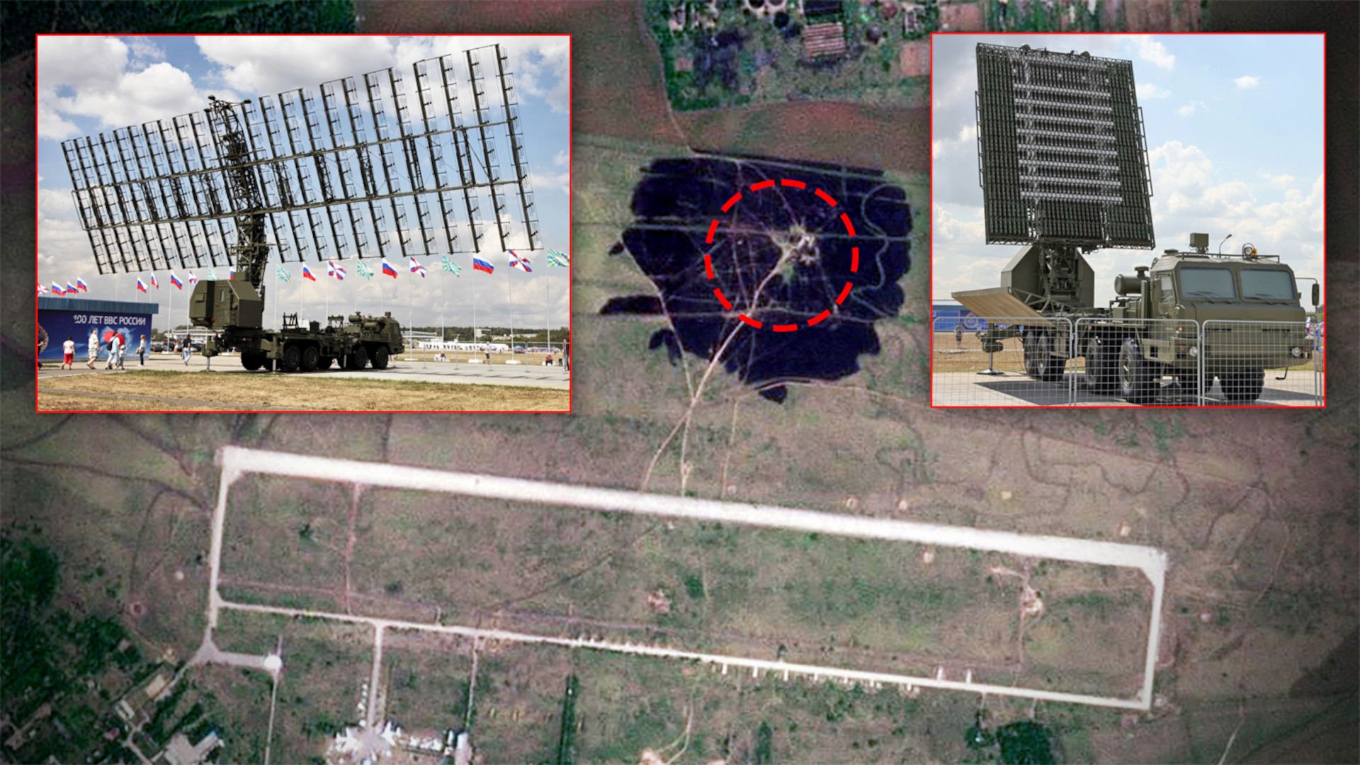 Satellite imagery looks to show a recent Ukrainian strike targeted a prized Russian long-range radar system.