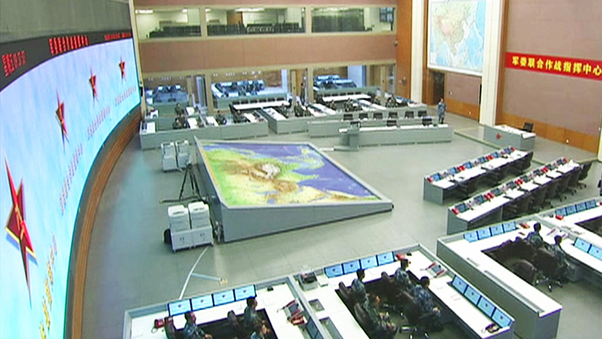 Take A Rare Peek Inside China’s Expansive Joint Battle Command Center