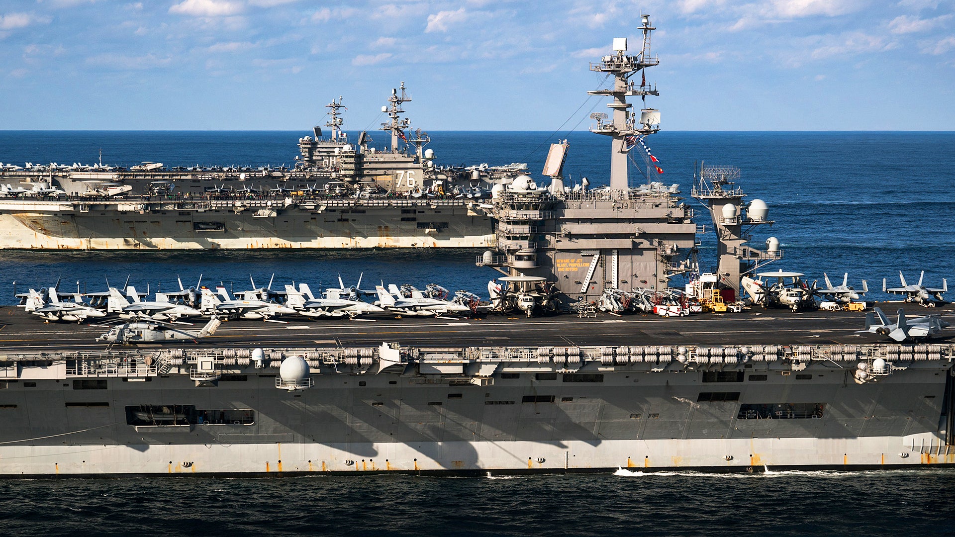 These Are The Images Of Three U.S. Supercarriers In Formation You’ve Been Waiting For