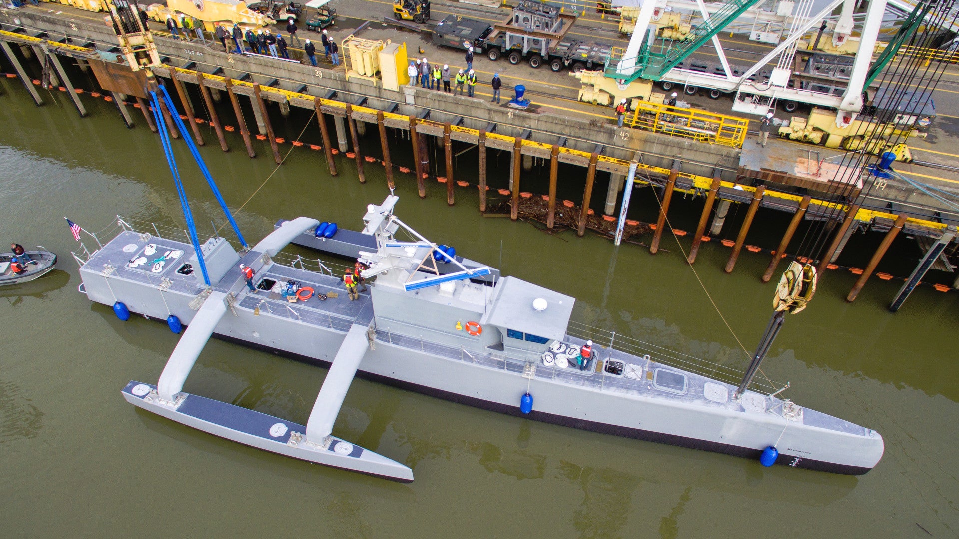 Navy’s Sea Hunter Drone Ship Is Getting A New Owner, New Abilities, and a Sister