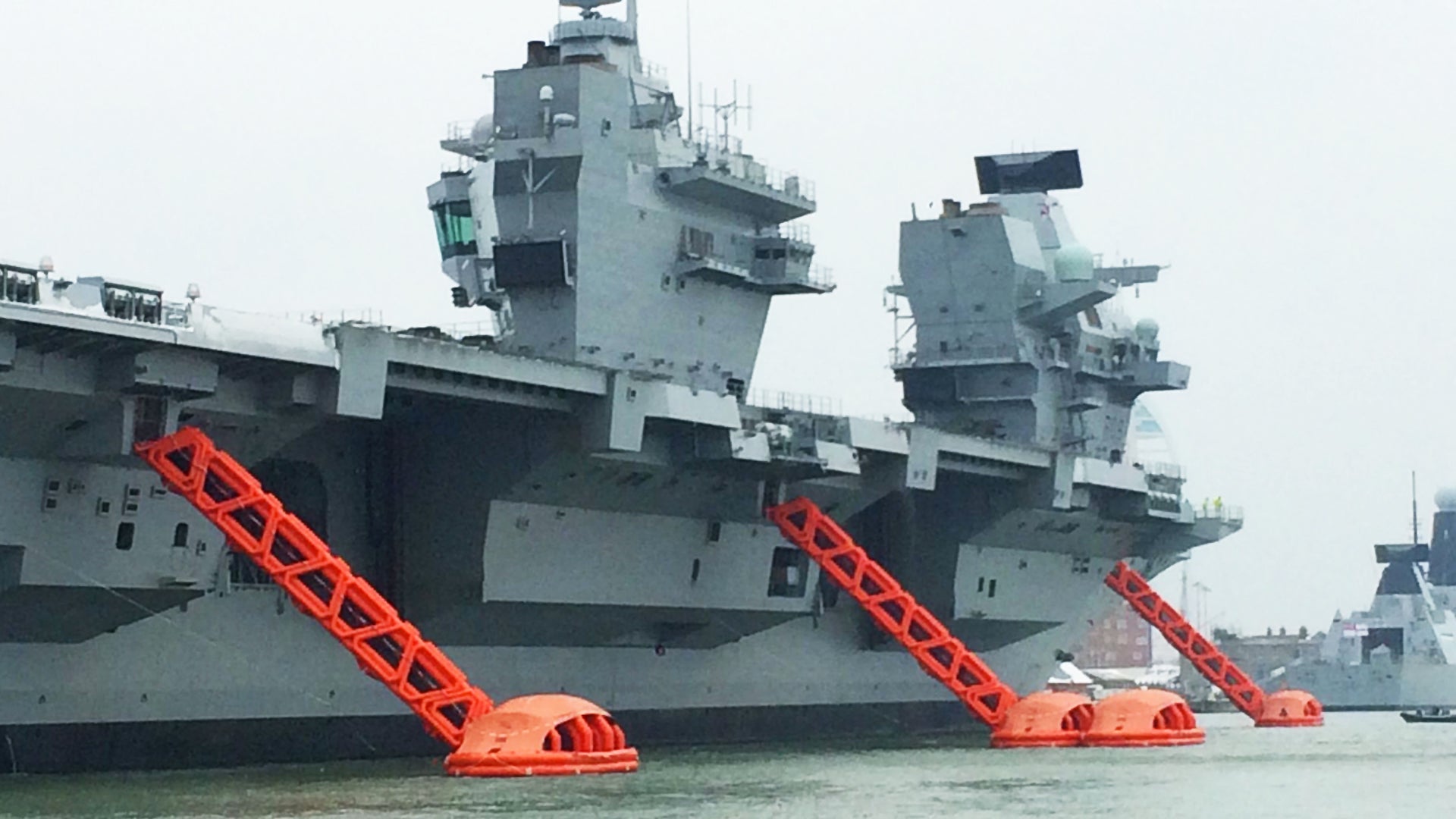 The Emergency Slides On The UK’s New Aircraft Carrier Look Like Way Too Much Fun