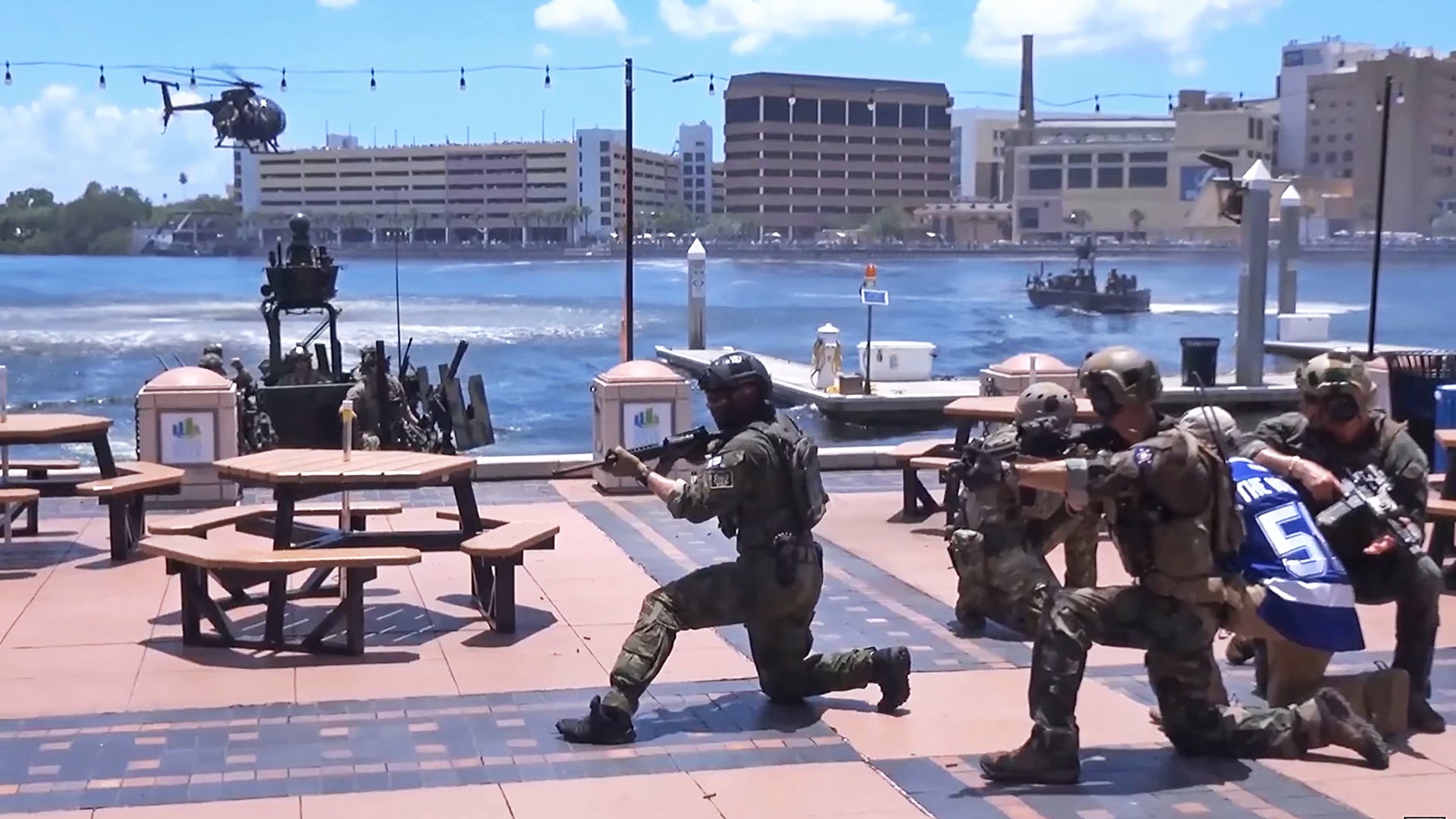 Special Operators Showed Off Their Abilities By Staging A Mock Battle In Tampa’s Harbor