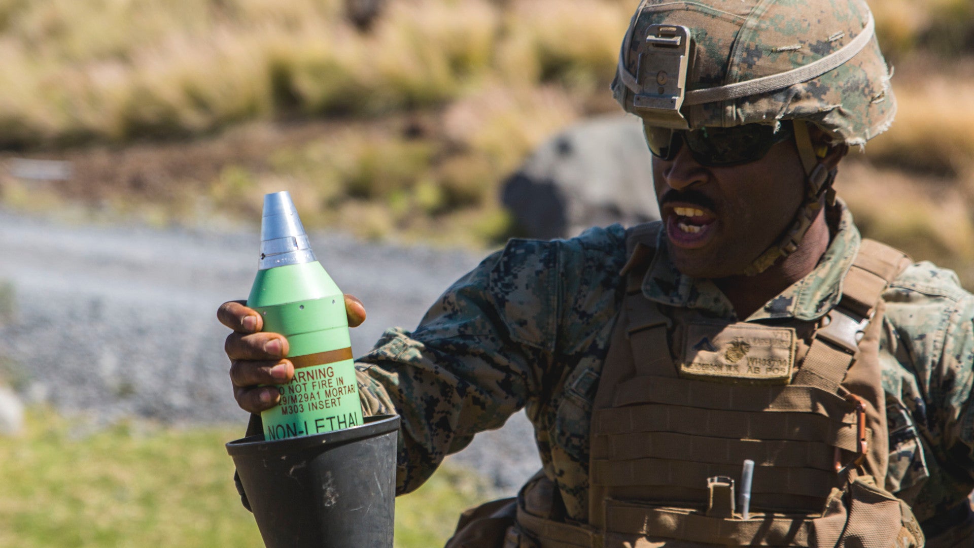 Marines Conduct First Field Test Of ‘Non-Lethal’ Mortar Rounds Full of Flash-Bangs