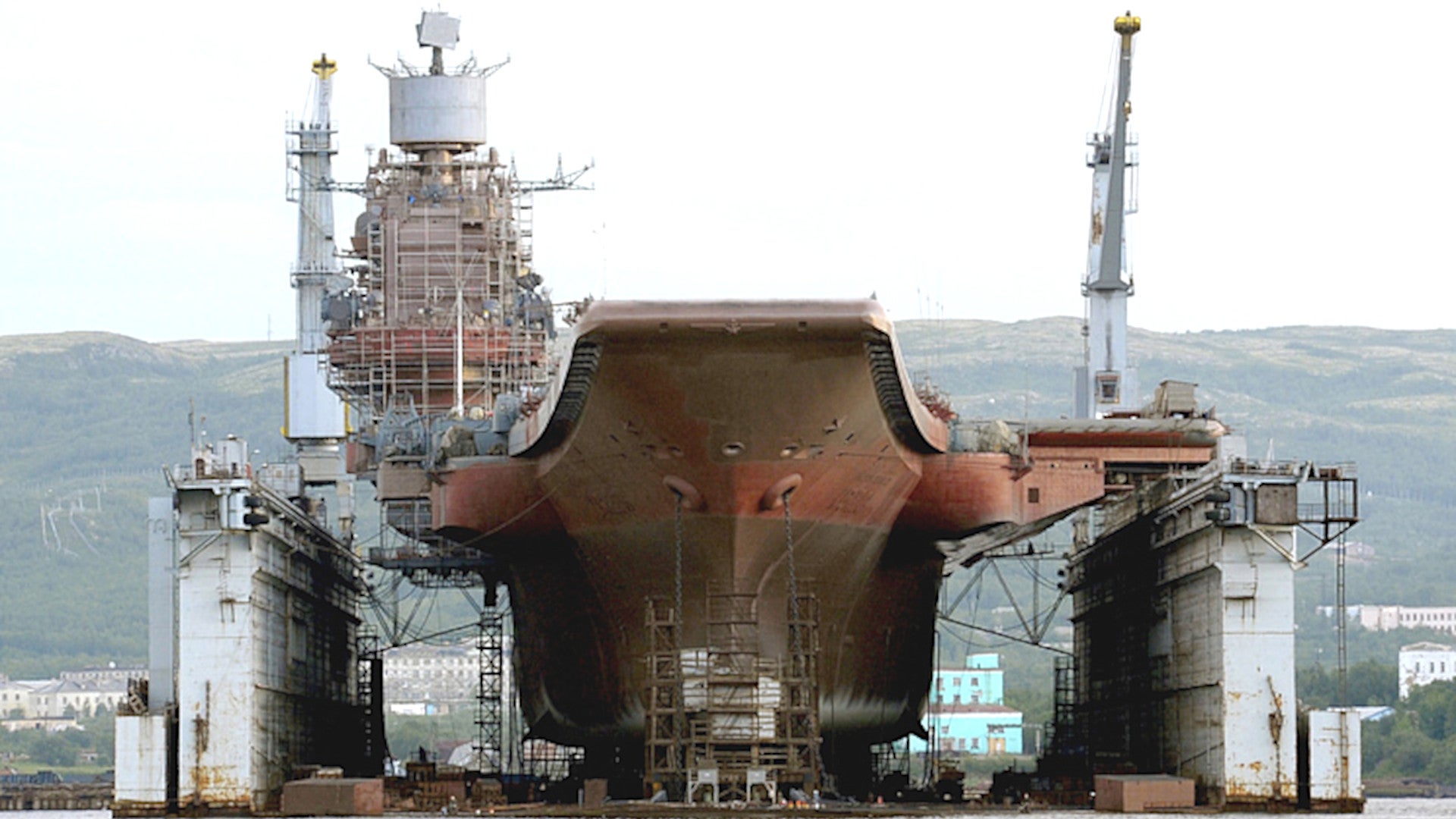 Russia Admits It Doesn’t Have Any Dry Docks That Can Fit Its Lone Carrier After Accident