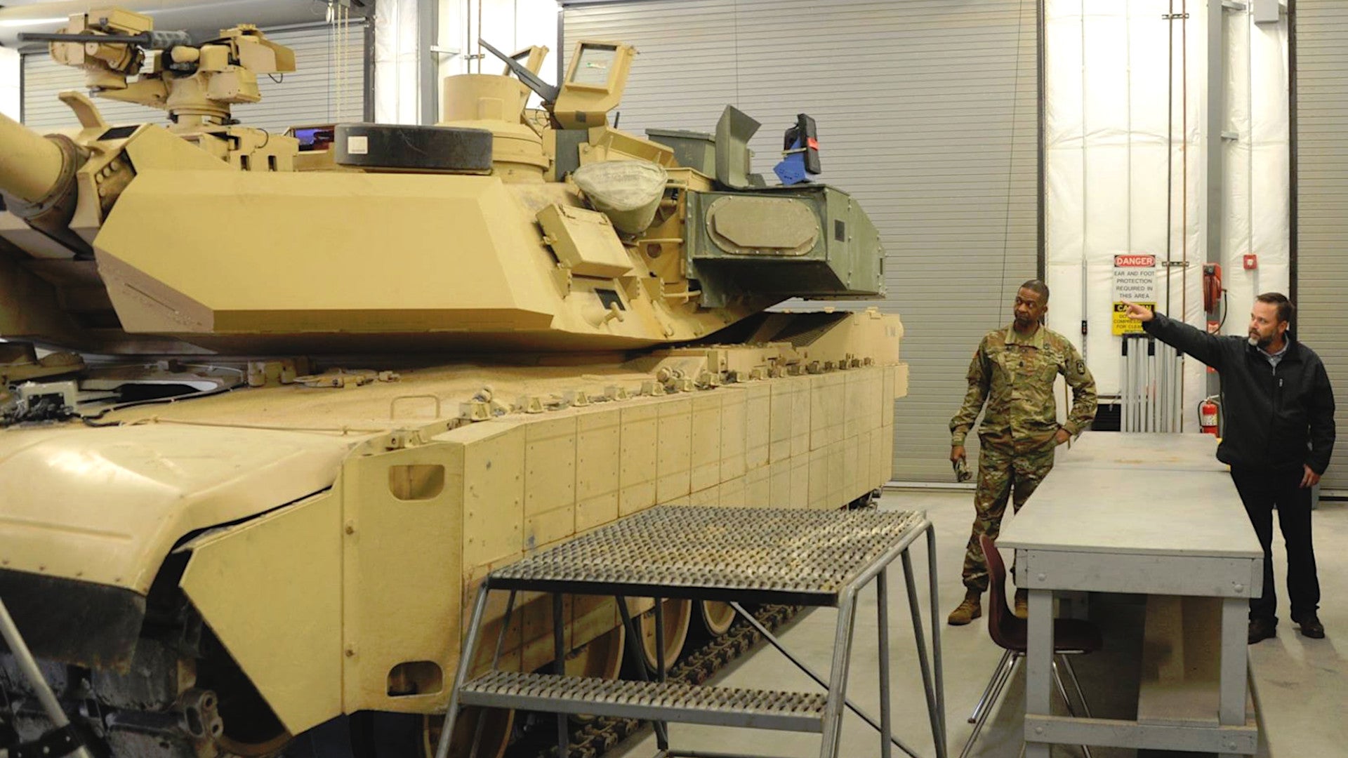 Picture Of Newest M1 Abrams Tank Variant With Previously Unseen Turret Armor Emerges