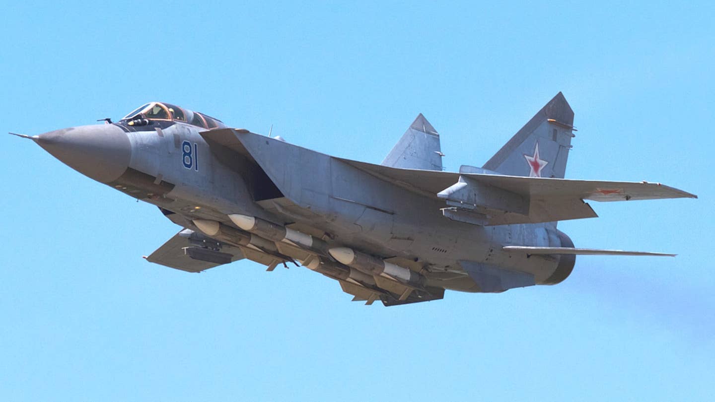 Russian MiG-31 Foxhound Shot Down Its Wingman During Disastrous Live Fire Exercise