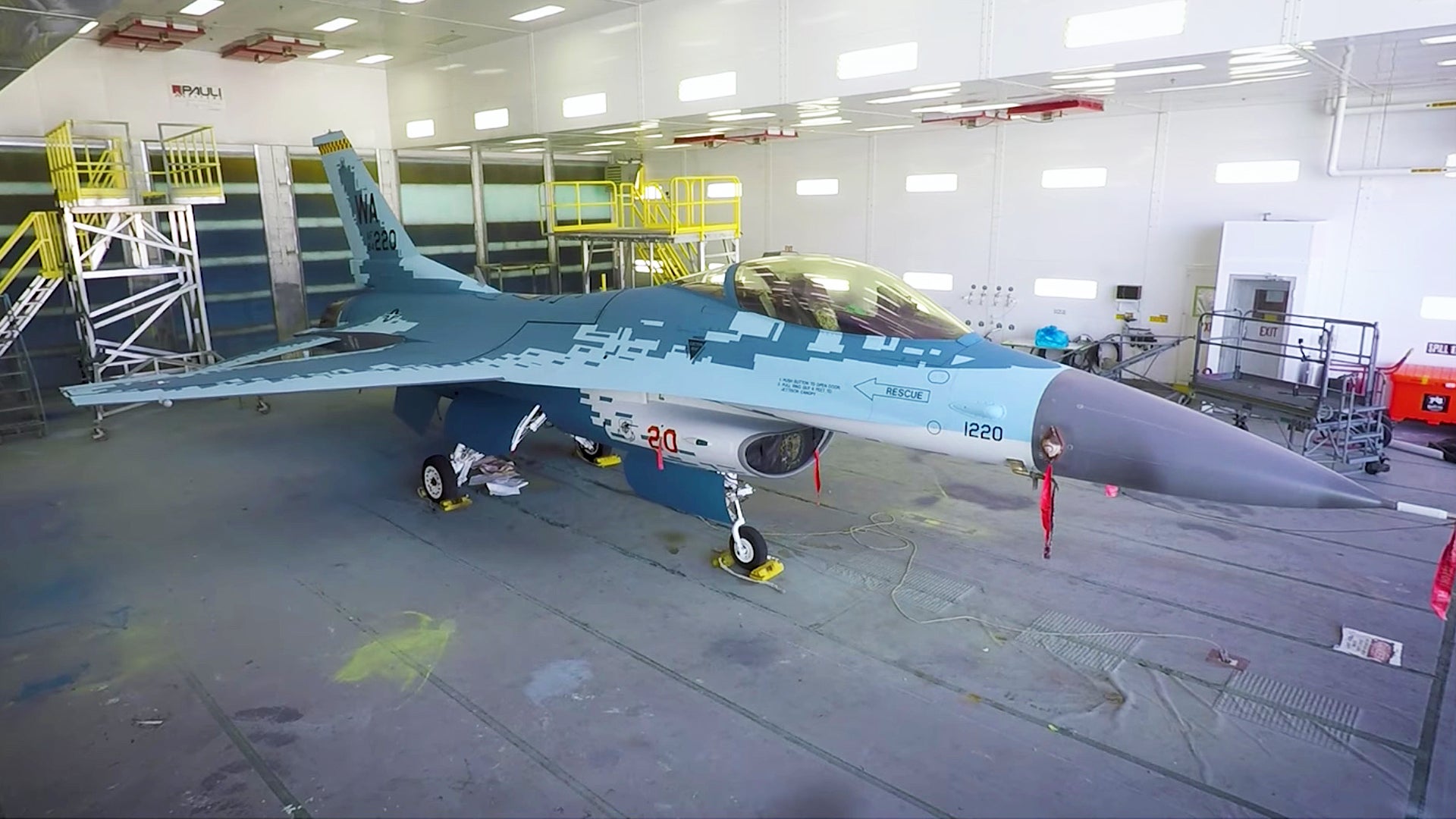 Air Force F-16 Aggressor Jet Emerges In Highly Anticipated “Ghost” Paint Scheme