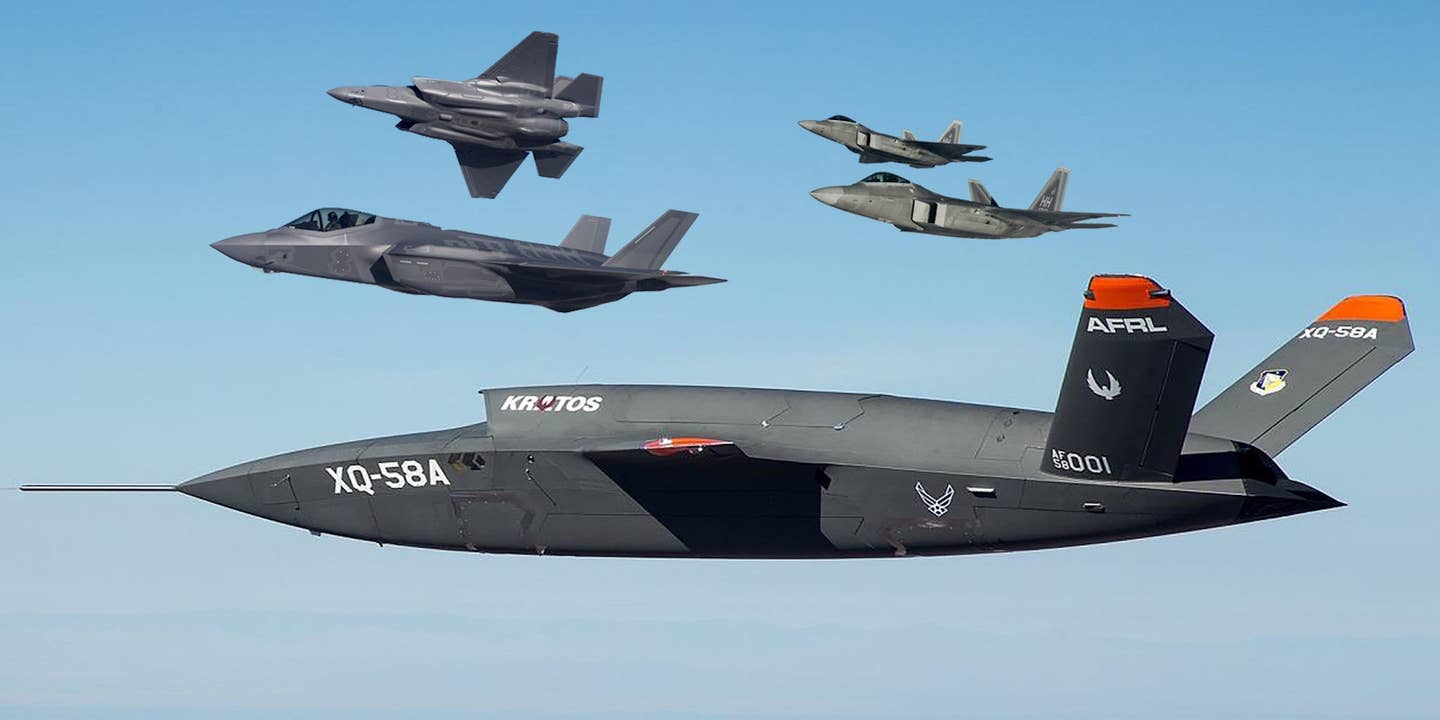 Air Force Wants Its XQ-58A Valkyrie Drone To Help F-22s And F-35s Talk To Each Other