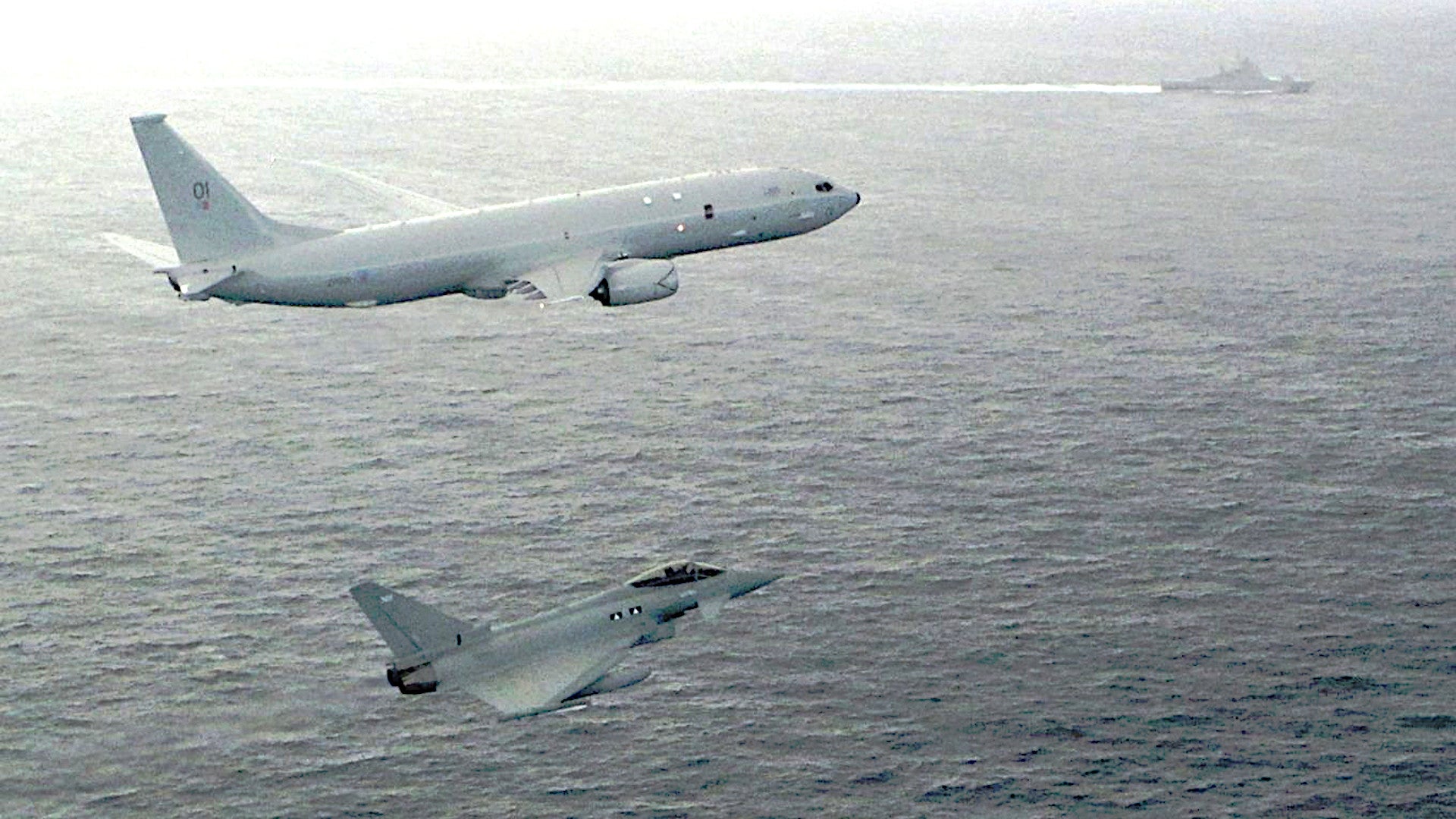 Royal Air Force P-8A Poseidon Shadows Russian Warship On The Jet’s First Operational Sortie