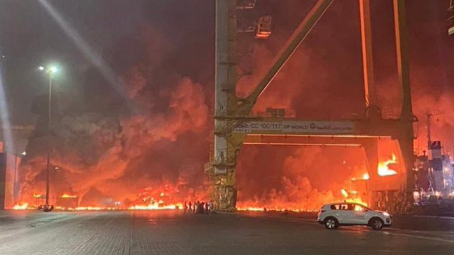 Huge Explosion Rocks Dubai’s Jebel Ali Port Sparking Large Fire (Updated)