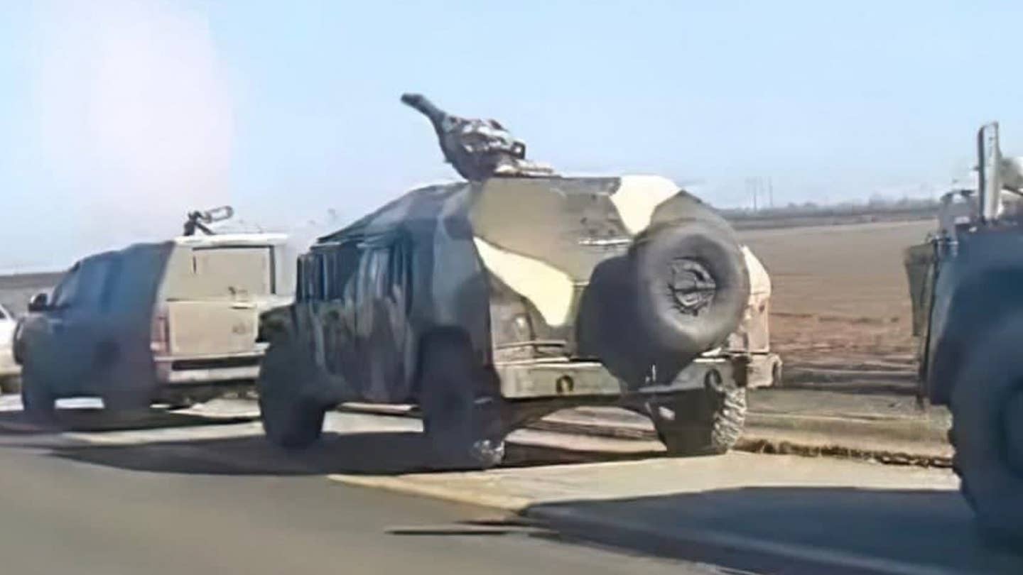 Mysterious Humvee Has Appeared In Russian Vehicle Convoy Near Ukrainian Border