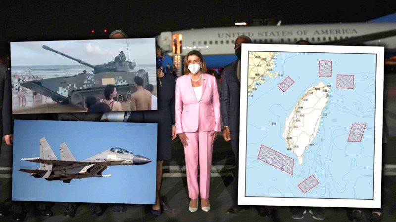 Chinese Military Drills Will Surround Taiwan As Punishment For Pelosi Visit
