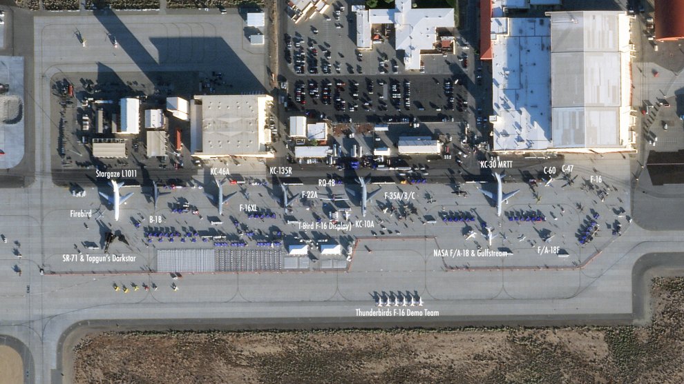 Edwards Air Force Base’s First Open House In 13 Years Seen From Space