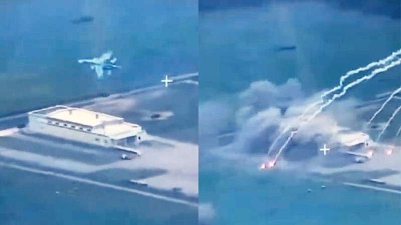 Russian attack border checkpoint SU34