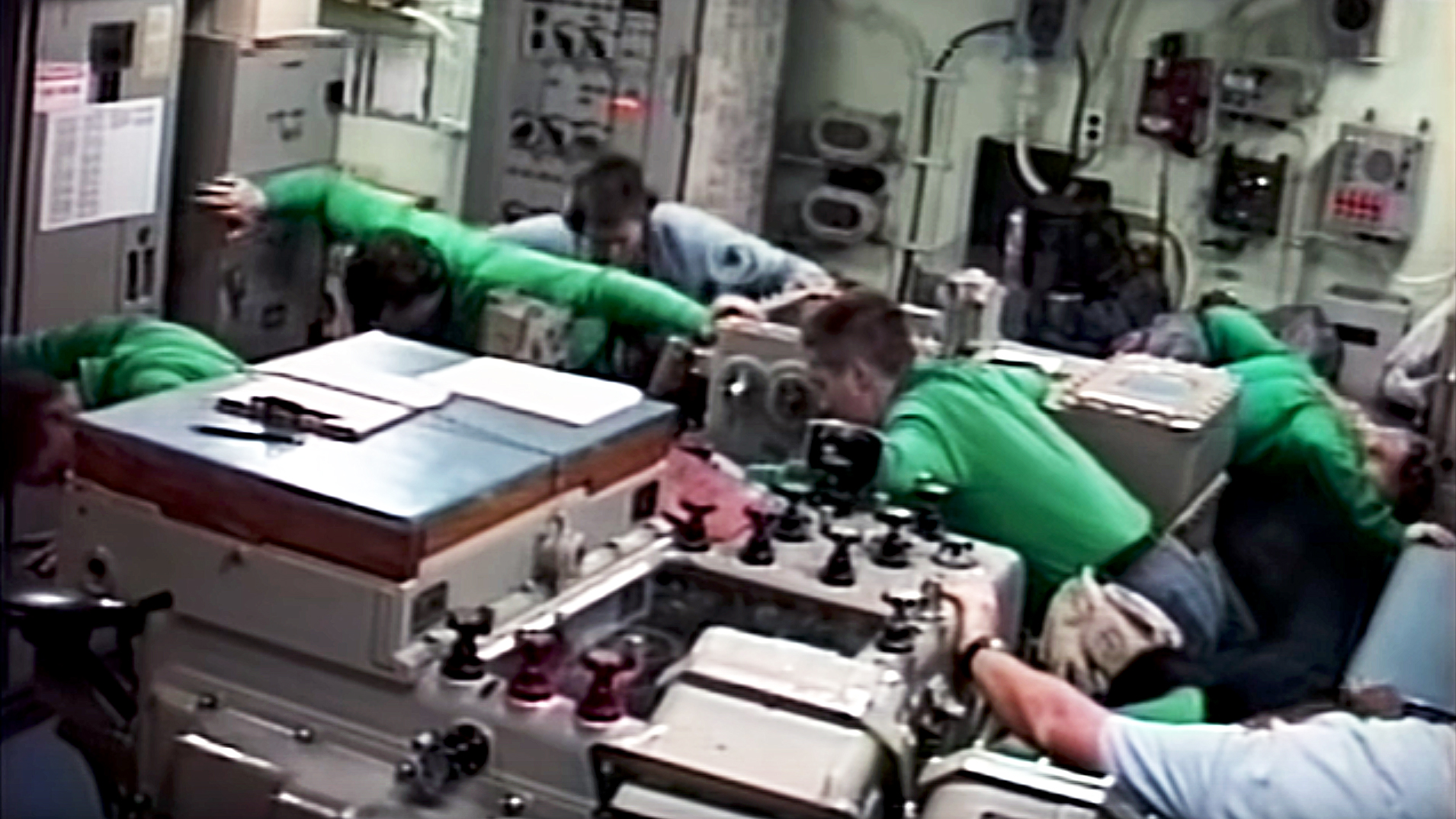 USS Missouri Sailors brace for impact